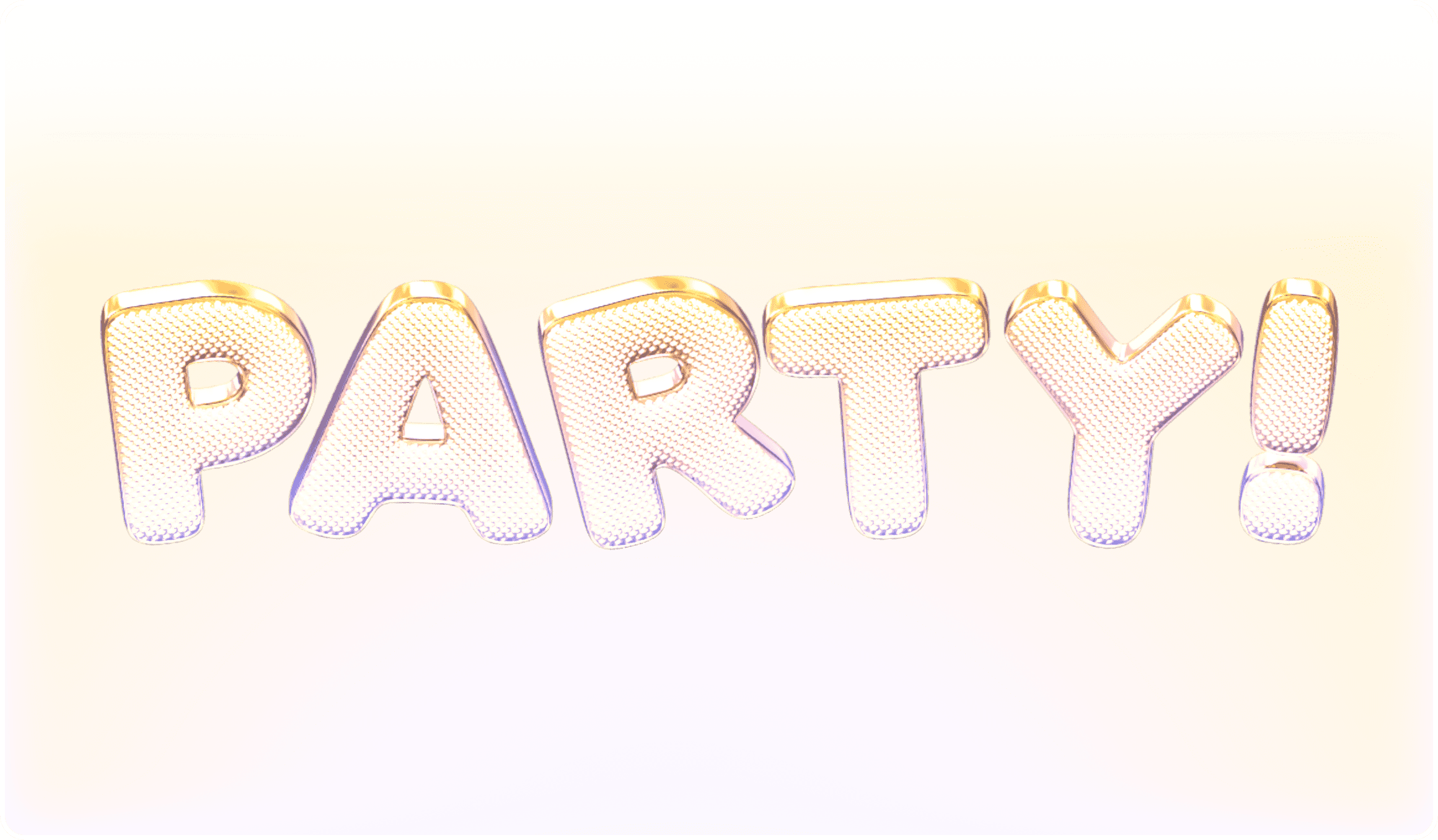 Download Free Gold 3D Font Party