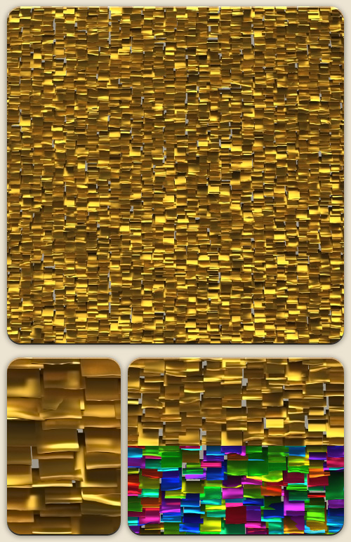 Metal Confetti Background Gold