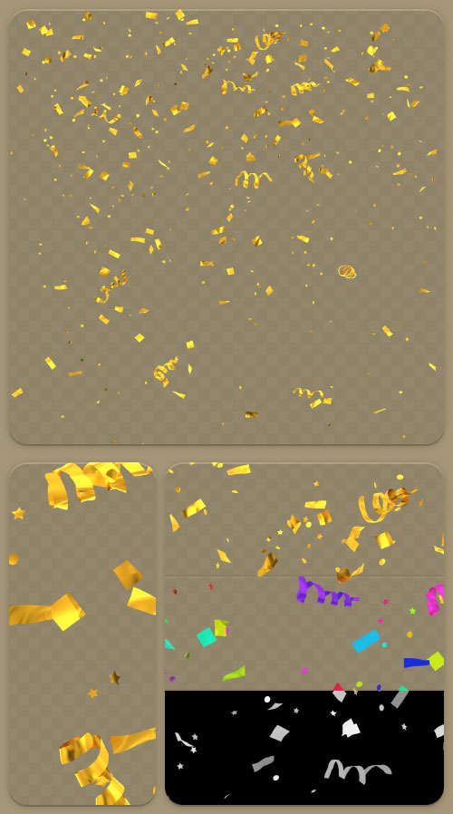 Metal and Paper Confetti Air